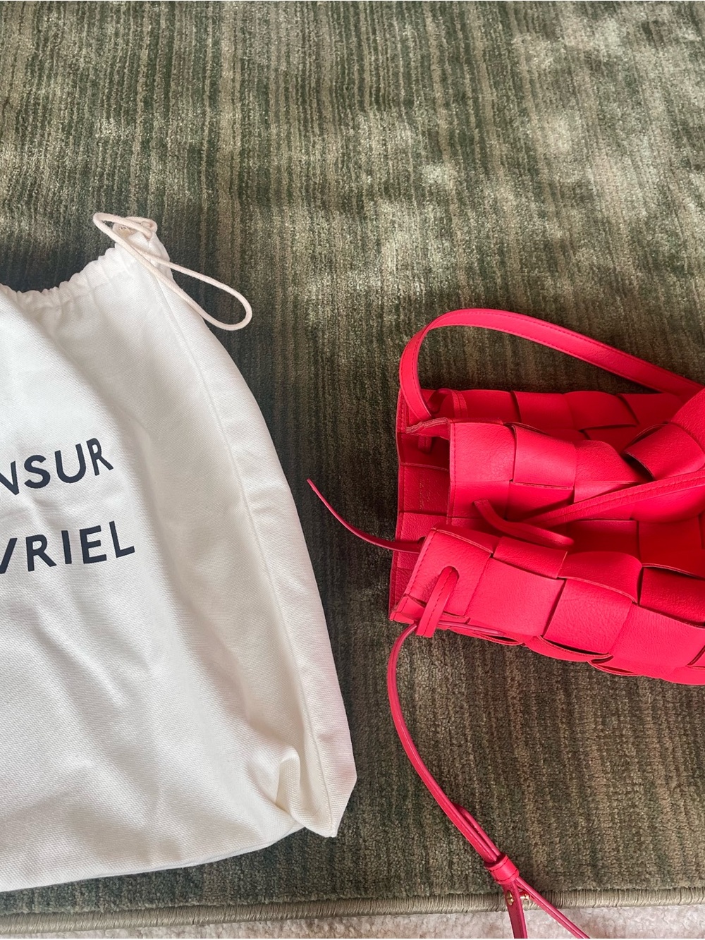 Mansur Gavriel Woven red Shoulder Bag